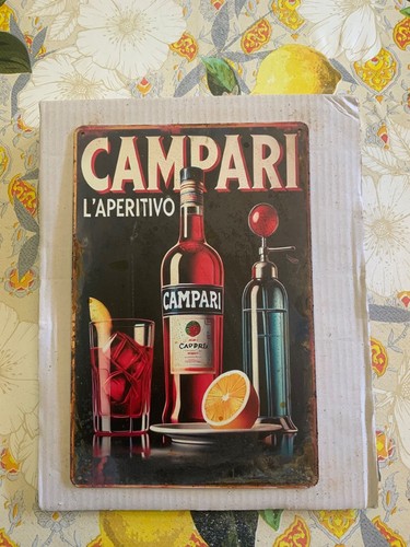 Insegna metallo campari - insegna, metallo,