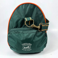 Hermès Eau de Cologne borsa toilette da viaggio vintage borsone nylon verde da collezione
