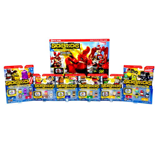 Sick bricks dragon figure - sick,