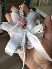 Porta confetti ad Uncinetto colore ecrù.