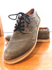 TOMS Men's US 4.5 Brogue Denim