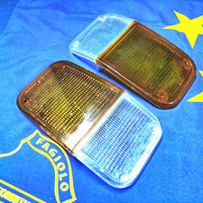 FANALE AUTOCARRI 110-130-170 0M-IVECO 2pz.ANTERIORE Sx.VETRINO BICOLORE FIAT-100