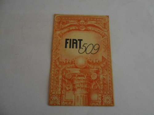 Brochure fiat 509 - brochure,