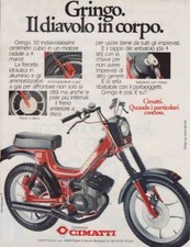 advertising Pubblicità  CICLOMOTORE CIMATTI GRINGO 50 '79 CICLOMOTORI ITALIANI