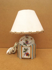 esprit Robj ancienne lampe porcelaine Art Déco signer UNIS SPBJ numéroté 407/8