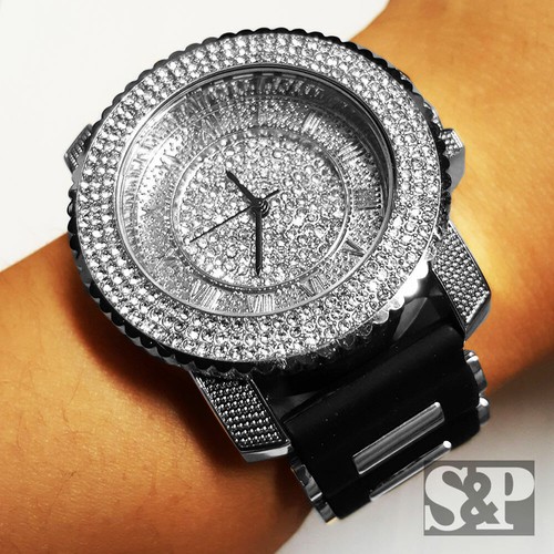 Orologio unisex lusso hip hop