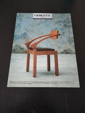 GIORGETTI SPRING DESIGN MASSIMO SCOLARI SEDIA VINTAGE AD PUB