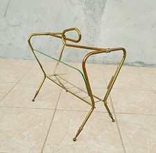 Portariviste Vintage IN Ottone E Vetro Design