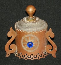 Lampada icona in rame vintage