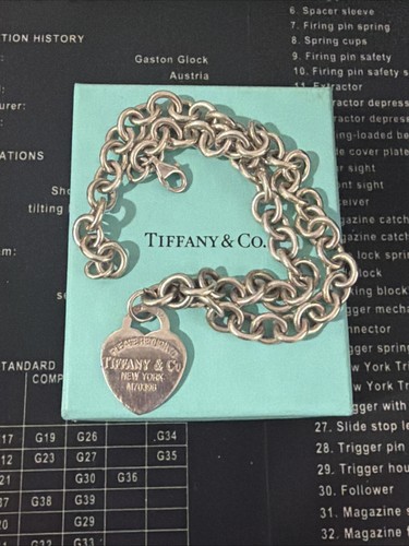 Collana con targhetta - , cuore