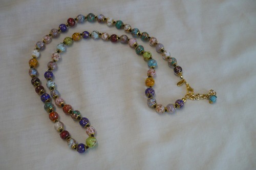 Collana perle vetro murano - vetro,