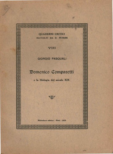 Domenico comparetti giorgio - domenico,