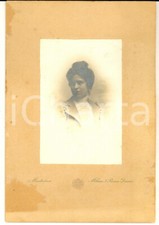 1900 MILANO Ritratto di Giustina MATTIOLI con dedica *Foto MONTABONE 12x17 cm