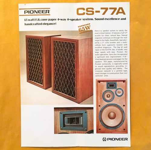Brochure altoparlante