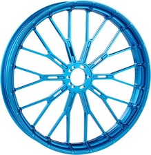 Arlen Ness Forgiato Billetta Y-Spoke Anteriore Cerchio - 19in. X 3.25in Blu Moto