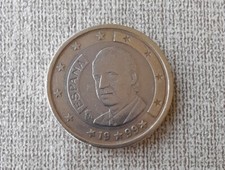 Moneta 1 euro Spagna 1999 Re Juan Carlos I de Borbon