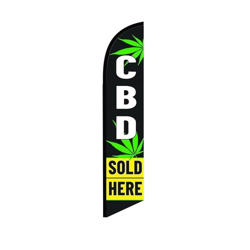Bandiera piuma svolazzante cbd - piuma,