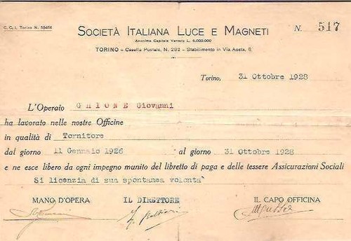 Societa italiana luce magneti - societa,