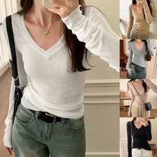 T-shirt donna elegante scollo