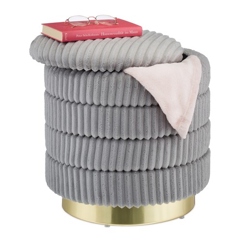 Pouf contenitore velluto - pouf, in