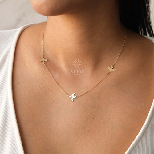 Collana uccellino oro - , 14