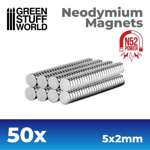 50x magneti neodimio 5x2mm - 50x,