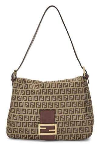 Fendi brown zucchino - fendi, canvas