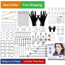 110Pcs Kit Piercing per Tutti