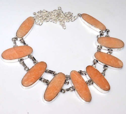 Collana avventurina arancione