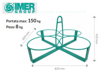 PORTA-SECCHI A 4 POSTI /