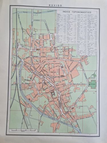 Carta geografica rovigo - '60,