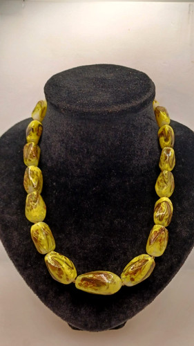 Murano collana giallo - giallo, acido