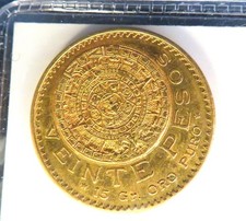 1918 Mexico Gold 20 Pesos 0.48