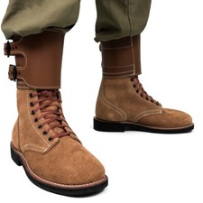 US Army Leather Buckle Boots -