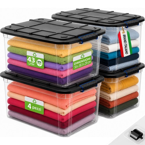 Set pezzi contenitori con - set, 4
