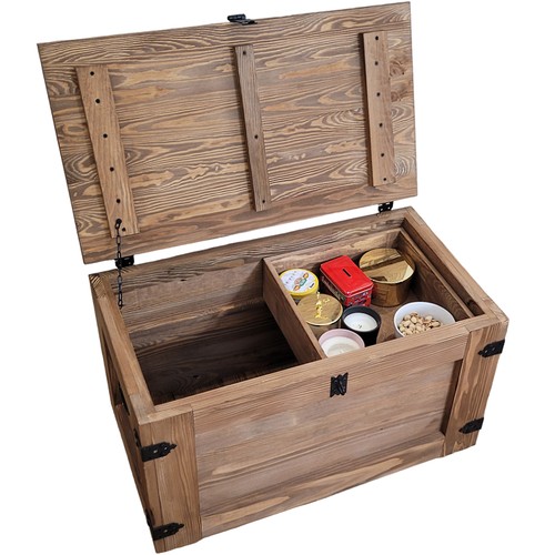 Cassapanca legno con - cassapanca,