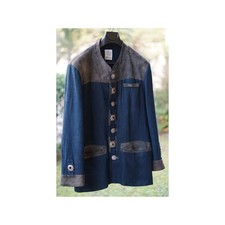LINENEN LEATHER JACKET size