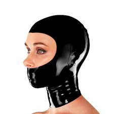 Maschera in gomma nera unisex