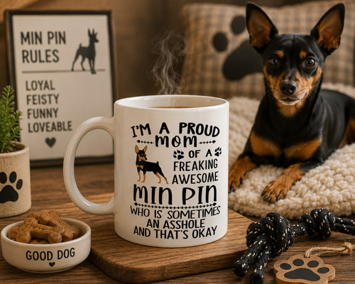 Pinscher miniatura mamma - pinscher, in