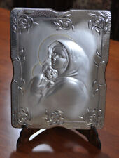 Quadro in legno Madonna con Bambino in argento OTTAVIANI