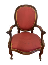 Antica poltrona dell'800 in mogano