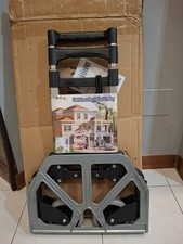 CARRELLO PORTAPACCHI PIEGHEVOLE CON RUOTE IN ALLUMINIO PORTA PACCHI PORTATA 80KG