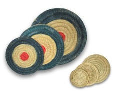 Bersaglio di paglia rotondo