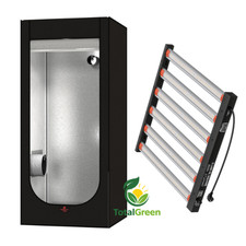 kit coltivazione indoor tenda 80x80x180 secret jardin  lampada barre led 360W