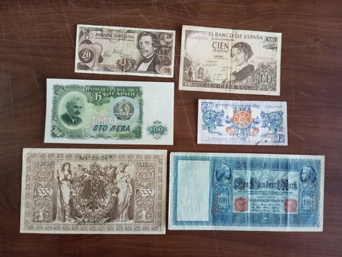 Lotto banconote straniere - banconote,