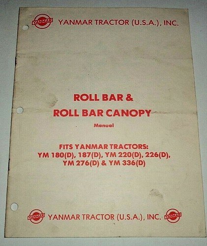 Yanmar roll bar - yanmar,