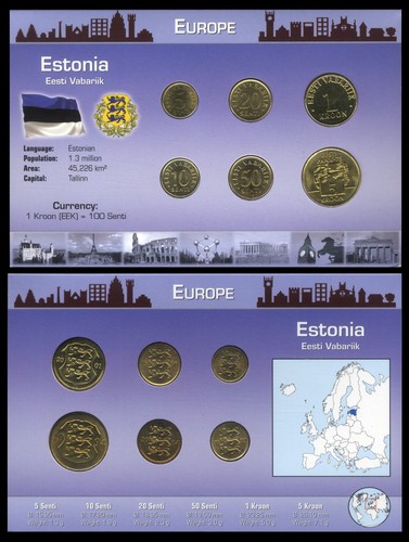 Estonia serie monete - , pre