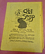 Pubblicità antica Olio Sasso