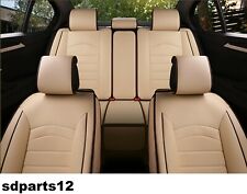 Per Fiat Dacia Coprisedili Beige Marrone Lusso Eco Pelle Set Completo
