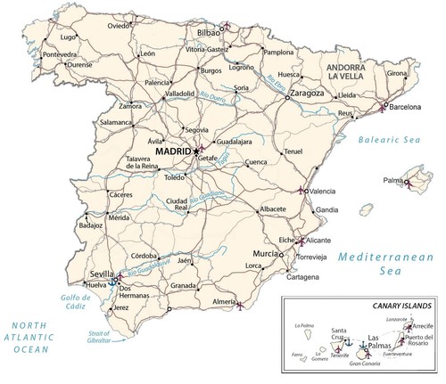 Mappa stradale della - , di